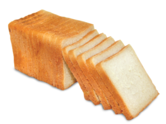 Хліб тостовий із пшеничного борошна вищого сорту, в упаковці, 1 кг